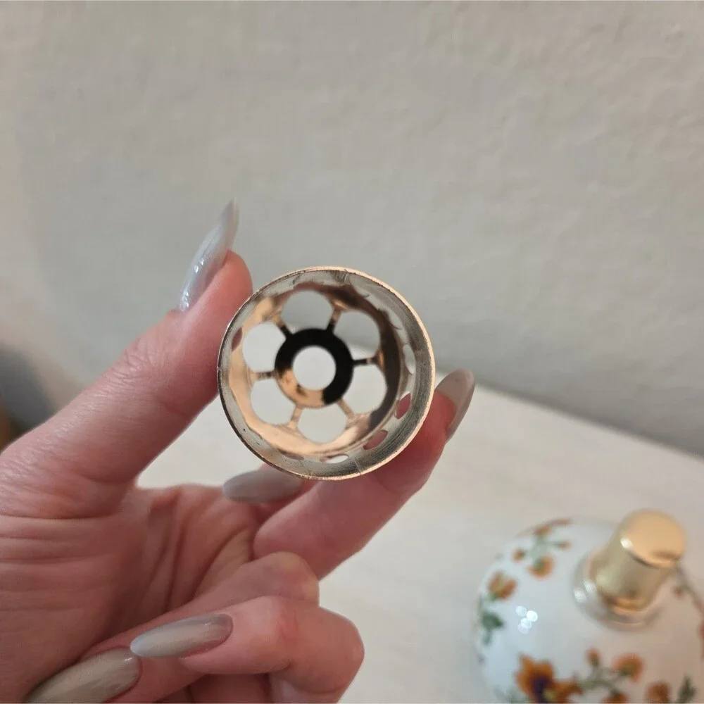Vintage Berger Limoges France Floral Fragrance Lamp Diffuser